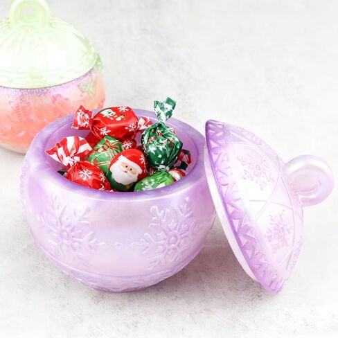 ندفة الثلج عيد الميلاد جرة الراتنج قالب السيليكون، جرة قالب عيد الميلاد قوالب راتنجات الايبوكسي، قوالب السيليكون ندفة الثلج، الخريف، حاوية حلية المجوهرات، ديكور عيد الميلاد in Kuwait