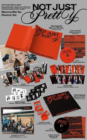 izna Not Just Pretty 2nd Mini Album [Mamma Mia Ver.] CD + Photobook + Photocard + Ticket + Scratch Card (Mamma Mia) in Saudi Arabia