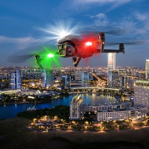 ضوء ستروب للطائرة بدون طيار، ضوء مضاد للتصادمات للطيران الليلي بدون طيار FAA، لـ DJI Mini 3/4 Pro/Mini 2/Air 3/Air 3S/Mavic 3/2 Avata/Neo/Flip/أضواء الملاحة in Saudi Arabia