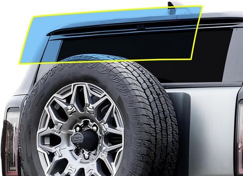 تصميمات BOGAR TECH مصنوعة مسبقًا لسيارة GMC Hummer EV SUV 2024-2026 طبقة حماية الزجاج الأمامي مقاومة للخدش، غطاء طقم شفاف للغاية in Saudi Arabia