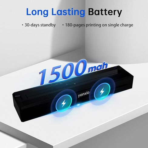 طابعة وشم استنسل للمبتدئين والفنانين، آلة طباعة وشم حرارية لاسلكية مع 10 قطع من الورق الحراري و3 قطع من أوراق النقل، آلة وشم محمولة، تدعم Android وiOS وWindows وMacOS in Kuwait