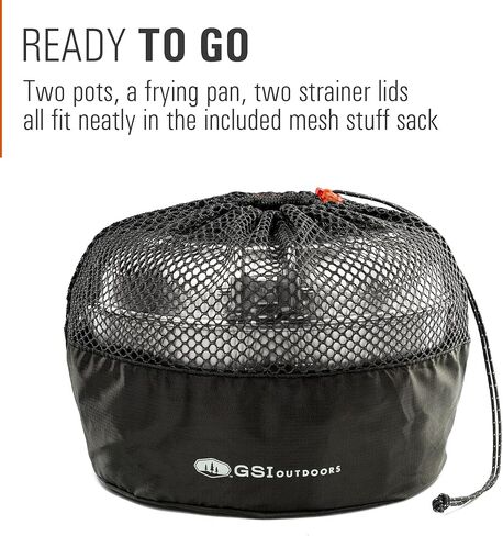 GSI Outdoors, Escape 3L Pot + Frypan, Green in Saudi Arabia