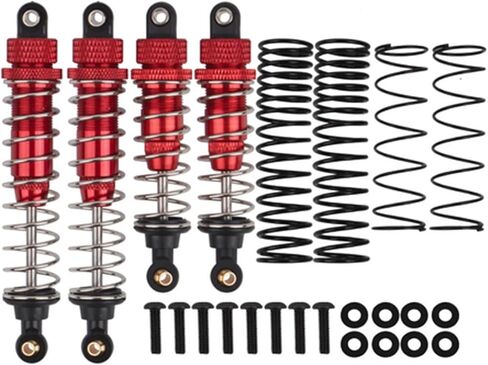 XBERSTAR 1/10 RC Front Rear Shock Absorber 4-Pack Aluminum Shock Absorbers for Tamiya DT-02 DF-02 DT-03 TT-02B 1/10 RC Upgrade Parts (Blue) in Saudi Arabia