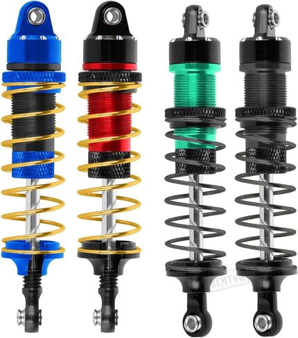 جزء ترقية الصدمات من سبائك الألومنيوم RC لشاحنة 1/16 Mini Maxx 4WD (107154-1)، Mini XRT VXL-3S (108076-1) RC، ممتص الصدمات الأمامي والخلفي الكبير RC، أزرق داكن in Kuwait