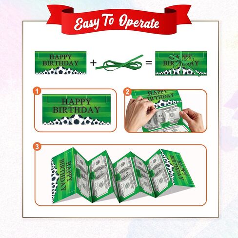 حامل نقود عيد ميلاد سعيد، مظروف نقود عيد ميلاد أزرق للنقود، حامل نقود DIY مع 6 فتحات، هدايا عيد ميلاد مفاجئة للأطفال البالغين، هدايا لوازم الحفلات (عبوة واحدة) -a02 in Kuwait