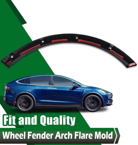 Wheel Fender Flares Compatible with 2016-2021 Tesla Model X Rear Right Passenger Door Wheel Fender Arch Flare Mold in Saudi Arabia