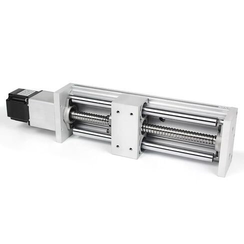 RATTMMOTOR ZBX100-300mm السكتة الدماغية محرك الحركة الخطية CNC، محور بصري مزدوج X Y Z محور خطي منزلق السكك الحديدية سبائك الألومنيوم عبر طاولة منزلق SBR16 دليل السكك الحديدية الخطية SFU1605 Ballscrew لـ CNC in Kuwait