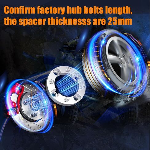 GAsupply 4×156 ATV Wheel Spacers 3/8"-24 Studs, Fit for Ranger Sportsman 400 500 700 800 RZR 800 RZR XP 900, 1.5 inch 38mm 4 Lug Black Wheel Spacer Adapters 131mm Hub Bore, 4 Pcs in Saudi Arabia