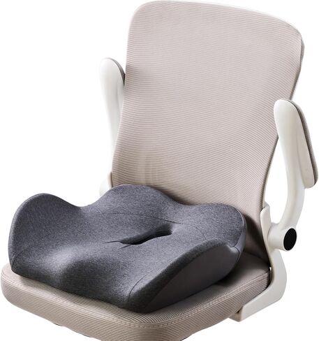 وسادة مقعد مريحة متقدمة من OneCushion لكرسي المكتب مع إسفنجة متينة لراحة طوال اليوم، ودعم وضعية الجسم وتخفيف الضغط للعمل أو الاستخدام المنزلي - فحم منقط in Kuwait