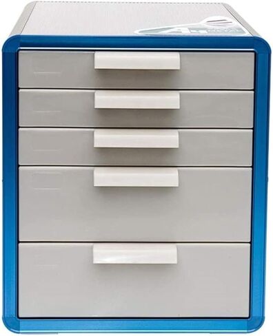 File Cabinets Flat File Cabinet Durable Drawer Cabinet Office Desk Organizer-Filing and Organizing Paper Files(Blue) in Saudi Arabia