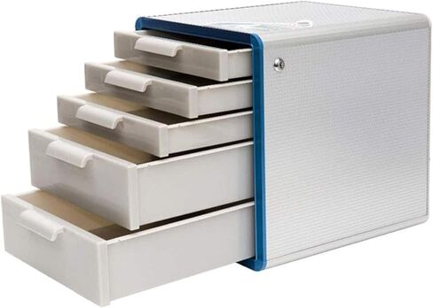 File Cabinets Flat File Cabinet Durable Drawer Cabinet Office Desk Organizer-Filing and Organizing Paper Files(Blue) in Saudi Arabia
