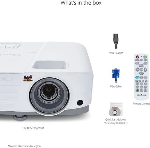 جهاز عرض ViewSonic PS502W 4000 Lumens WXGA قصير المدى مع اتصال HDMI وUSB من النوع A للأعمال والتعليم in Kuwait