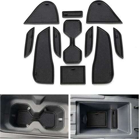 smabee 11PCS Center Console Liner Compatible with Nissan Kicks 2026 2025 2024 Cup Holders Inserts for 2025 Kicks Door Slot Mats Anti-Dust Mats Interior Accessories (Red) in Kuwait