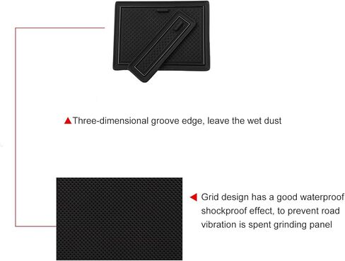 smabee 11PCS Center Console Liner Compatible with Nissan Kicks 2026 2025 2024 Cup Holders Inserts for 2025 Kicks Door Slot Mats Anti-Dust Mats Interior Accessories (Red) in Kuwait