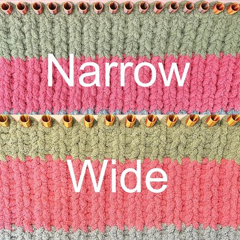 Raya™ Loom - 56 inch - Two-Sided Pattern in 1 Loom Set - Fully Modular and Upgradable Chunky Yarn Weaving - Custom Size - Lightweight - no Tools Needed - Easy to use to Make Different Size Blanket in Saudi Arabia