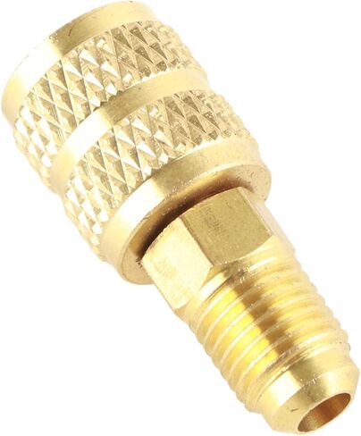 R410A A/C 1/4inch Male SAE to 5/16inch Female SAE Adapter, Brass HVAC Hose Connector with Long Service Life for Mini Split System Air Conditioners, HVAC, Refrigeration Service in Saudi Arabia