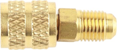 R410A A/C 1/4inch Male SAE to 5/16inch Female SAE Adapter, Brass HVAC Hose Connector with Long Service Life for Mini Split System Air Conditioners, HVAC, Refrigeration Service in Saudi Arabia