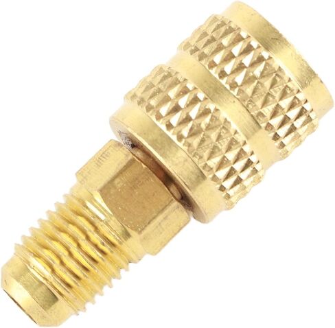 R410A A/C 1/4inch Male SAE to 5/16inch Female SAE Adapter, Brass HVAC Hose Connector with Long Service Life for Mini Split System Air Conditioners, HVAC, Refrigeration Service in Saudi Arabia