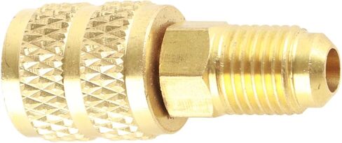 R410A A/C 1/4inch Male SAE to 5/16inch Female SAE Adapter, Brass HVAC Hose Connector with Long Service Life for Mini Split System Air Conditioners, HVAC, Refrigeration Service in Saudi Arabia