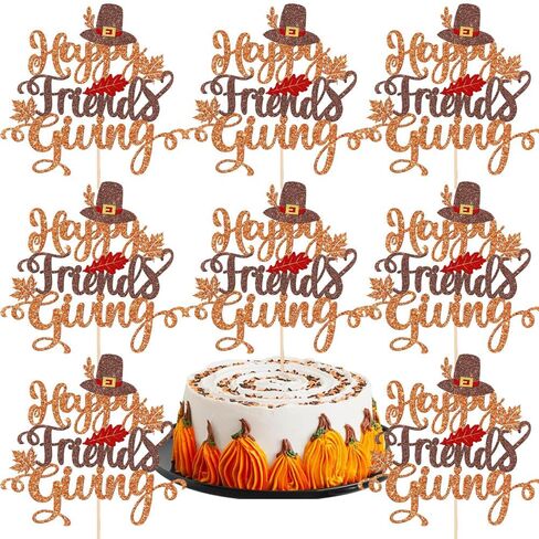 8Pcs Christmas Cake Toppers Set - Large Merry Christmas Cupcake Topper for Xmas Holiday Party Cake Decoration Cute Santa Hat Snowflake Design Glitter Cake Pick Topper Birthday Cake Supplies in Saudi Arabia