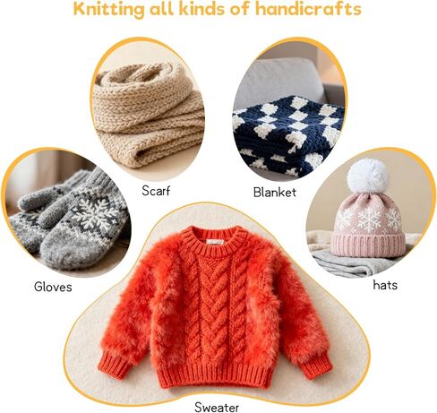 Weabetfu Knitting Needles Set with Bamboo Circular Knitting Needle 13 Pair Interchangeable Knitting Needles and Cables, Accessories and Case Perfect for Beginner, DIY Crafts in Saudi Arabia