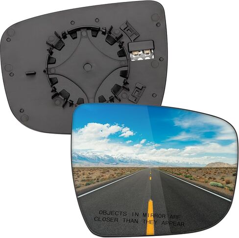 Passenger Side Mirror Replacement for Nissan Rogue 2014-2019, Murano 2015-2023, Pathfinder 2017-2019 - Right Side Mirror Glass, Rear View Mirrors Glass with Power Heated in Saudi Arabia