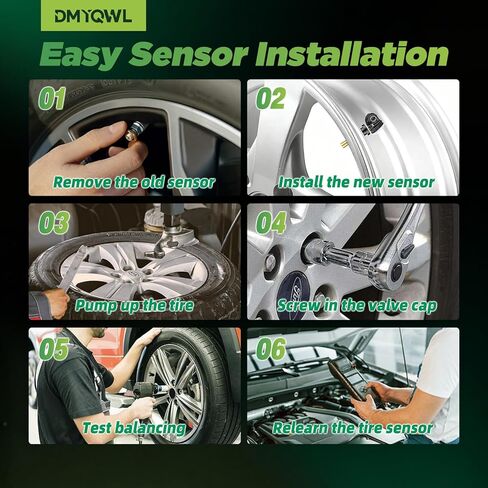 مستشعرات TPMS مبرمجة مسبقًا 315 ميجا هرتز متوافقة مع Ford F150 (2015-2024)، Edge (2015-2023)، Explorer (2016-2019)، Escape (2020-2024) مستشعر مراقبة ضغط الإطارات # F2GT1A180AB،F2GZ1A189A(4PCS) in Kuwait