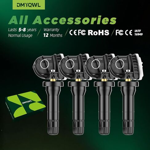 مستشعرات TPMS مبرمجة مسبقًا 315 ميجا هرتز متوافقة مع Ford F150 (2015-2024)، Edge (2015-2023)، Explorer (2016-2019)، Escape (2020-2024) مستشعر مراقبة ضغط الإطارات # F2GT1A180AB،F2GZ1A189A(4PCS) in Kuwait