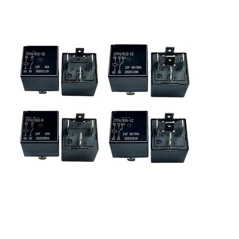 4 دبوس 5 دبوس 40A 12V24V مضخة زيت تكييف الهواء مروحة عالية ومنخفضة الشعاع العلوي التتابع (ZTV4012 1Z 【12V 5 دبوس 】) in Kuwait