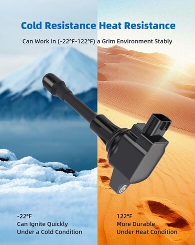ECCPP 1 قطعة ملف الإشعال UF509 حزم لفائف ، لسوزوكي خط الاستواء 2.5L 2009-2012 ، لنيسان فرونتير 2.5L 2005-2019 in Kuwait