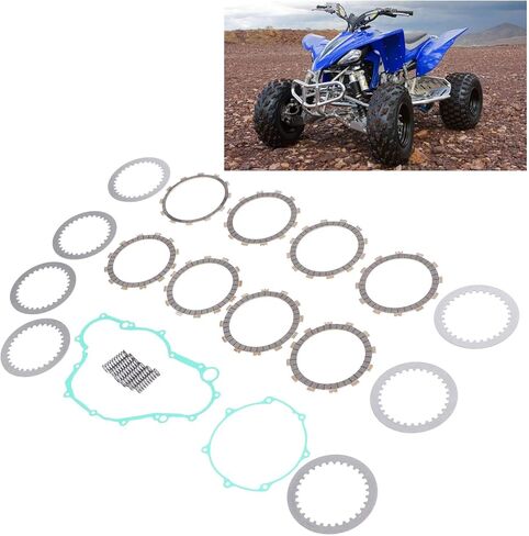 Clutch Kit, Friction Plates Springs Gaskets Assembly Compatible with Yamaha YFZ450 2004-2009, ATV Clutch Repair Replacement Set in Saudi Arabia