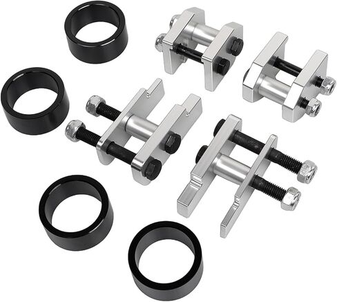 طقم دعامات رفع التعليق الأمامي والخلفي بالكامل باللون الفضي مقاس 4 بوصة من الألومنيوم لياماها الكركدن 450 2004-2010 الكركدن 660 2004-2007 الكركدن 700 2008-2015 in Saudi Arabia