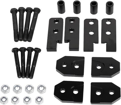 Black 2 Inch Front & Rear Suspension Leveling Lift Brackets w/Hardware Kits Fit for Yamaha Rhino 450 2004-2010, 660 2004-2007, 700 2008-2015 in Saudi Arabia