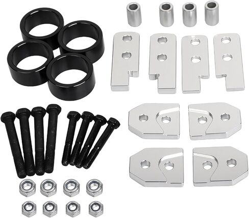 Aluminum Black 4 Inch Full Front & Rear Suspension Leveling Lift Kits Fit for Yamaha Rhino 450 2004-2010, Rhino 660 2004-2007, Rhino 700 2008-2015 in Saudi Arabia