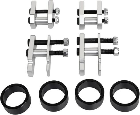 Aluminum Black 4 Inch Full Front & Rear Suspension Leveling Lift Kits Fit for Yamaha Rhino 450 2004-2010, Rhino 660 2004-2007, Rhino 700 2008-2015 in Saudi Arabia