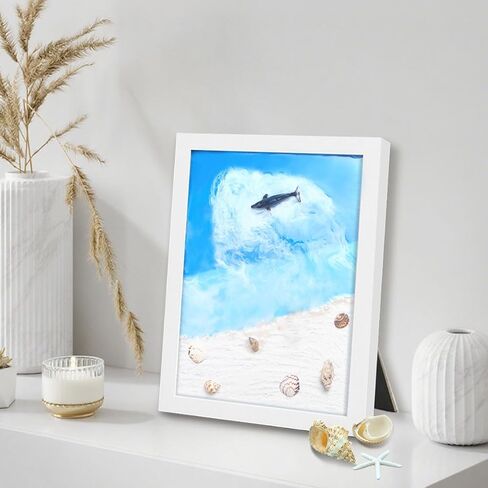 SanerDirect DIY Crafting Beach Ocean with Resin Art Kit, Themed Gifts for Adult, Girls, Couples, Ideal Resin Painting Gift Choice for Mother's Day, Halloween, Christmas, a Variety of Holidays in Kuwait