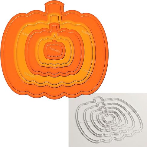Big Pumpkin Cutting Dies for Card Making, Happy Halloween Metal Embossing Die Cuts for DIY Scrapbooking, Gift Card Background Craft Decor Paper Cut in Saudi Arabia