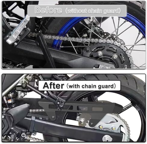 Xitomer 3.0 مم واقي سلسلة ألومنيوم متوافق مع SV650 & Gladius 650 2009-2025، غطاء ضرس CNC خفيف الوزن يقلل من الضوضاء ويمنع الضرر in Saudi Arabia