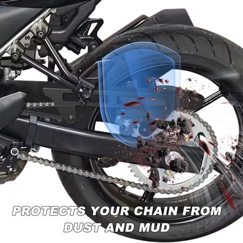 Xitomer 3.0 مم واقي سلسلة ألومنيوم متوافق مع SV650 & Gladius 650 2009-2025، غطاء ضرس CNC خفيف الوزن يقلل من الضوضاء ويمنع الضرر in Saudi Arabia
