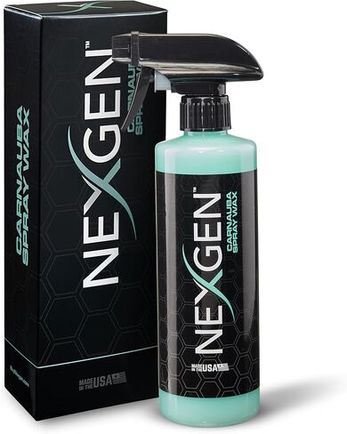 شمع السيارة بخاخ كارنوبا من Nexgen (8 أونصة) - بوليمرات نانو وكرنوبا البرازيلية للدفاع عن الأشعة فوق البنفسجية ولمعان المظهر الرطب - تفاصيل فورية للسيارة - لوازم تنظيف السيارات - رش الشمع للسيارات والشاحنات والمزيد in Saudi Arabia