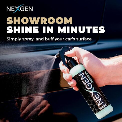 شمع السيارة بخاخ كارنوبا من Nexgen (8 أونصة) - بوليمرات نانو وكرنوبا البرازيلية للدفاع عن الأشعة فوق البنفسجية ولمعان المظهر الرطب - تفاصيل فورية للسيارة - لوازم تنظيف السيارات - رش الشمع للسيارات والشاحنات والمزيد in Saudi Arabia