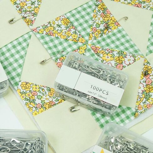 200 قطعة اللحف والتغطية دبوس منحني دبوس مقاومة للصدأ للصدأ لمشروع خياطة الملابس 38 مللي متر أو 51 مللي متر قوة عالية in Kuwait