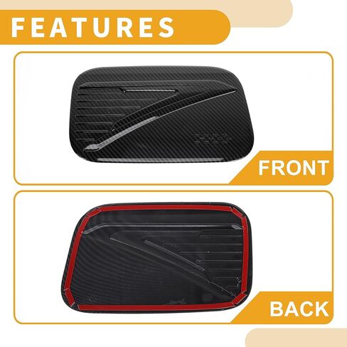 غطاء باب خزان الوقود لسيارات BMW X1 2023-2025 غطاء رفرف حشو الوقود لاصق نوع ألياف الكربون الأسود ABS غطاء حشو الوقود باب الغاز in Saudi Arabia