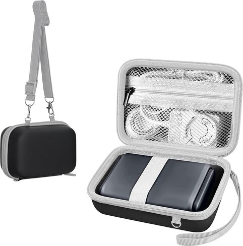 Leayjeen Case Compatible with Anker/iWALK/Charmast/Abnoys/VEGER/Taegila Portable Charger 3350mAh, 4500mAh, 4800mAh, Ultra-Compact Mini Power Bank Carrying Case -Black (Case Only) in Kuwait