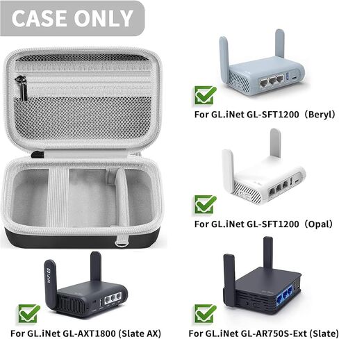 Leayjeen Case Compatible with Anker/iWALK/Charmast/Abnoys/VEGER/Taegila Portable Charger 3350mAh, 4500mAh, 4800mAh, Ultra-Compact Mini Power Bank Carrying Case -Black (Case Only) in Kuwait