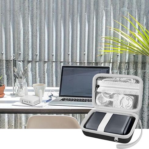 Leayjeen Case Compatible with Anker/iWALK/Charmast/Abnoys/VEGER/Taegila Portable Charger 3350mAh, 4500mAh, 4800mAh, Ultra-Compact Mini Power Bank Carrying Case -Black (Case Only) in Kuwait