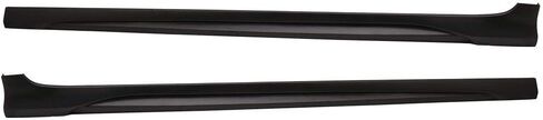 Side Skirts Compatible with 2017-2020 Hyundai Elantra, L Style Unpainted Black PP Side Skirt Extensions 2PC Pair by IKON MOTORSPORTS in Saudi Arabia