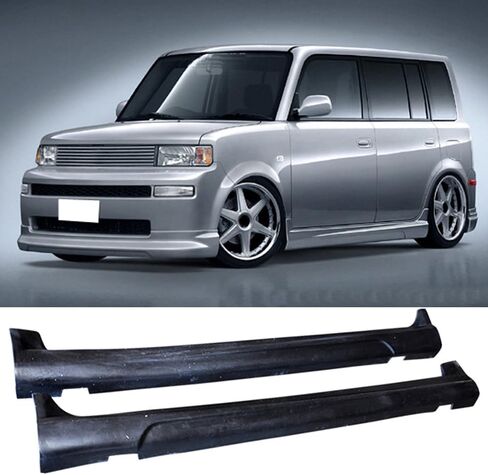 Side Skirts Compatible With 2003-2007 SCION XB, K Style PU Side Bottom Line Extension by IKON MOTORSPORTS, 2004 2005 2006 in Saudi Arabia