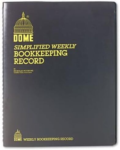 سجل مسك الدفاتر الأسبوعي من Dome - 128 ورقة (أوراق) - سلك مقيد - حجم الورقة 11.25 بوصة × 8.75 بوصة - كل قطعة واحدة in Saudi Arabia
