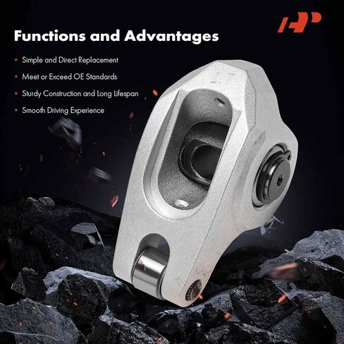 A-Premium 16Pcs Aluminum Engine Roller Rocker Arms with Needle Bearings Compatible with GM LS1/LS2/LS6, 1.7 Ratio, 3/8" Studs in Saudi Arabia